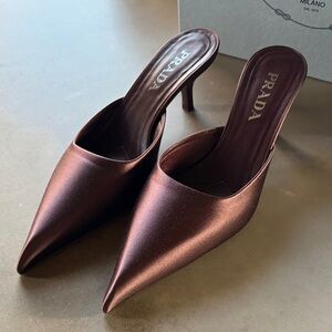 Prada Satin Mules 9